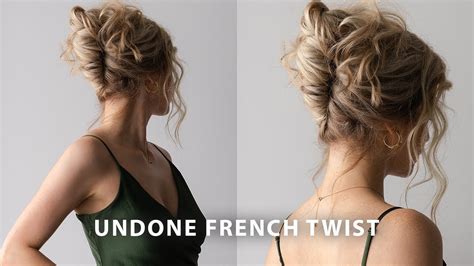 EASY FRENCH TWIST UPDO Perfect For Long Hair Weddings Bridal Prom