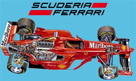 Italian Formula 1 Ferrari F300 Engine 047 30l V10 Team Scuderia