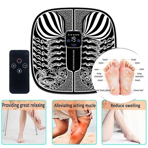 Electric Ems Foot Massage Mat Physiotherapy Muscle Acupuncture Pad Massage Cushion Leg Shaping