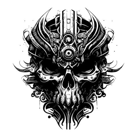 Premium Vector Motorcycle Mechanic Skull Is A Popular Symbol In Biker