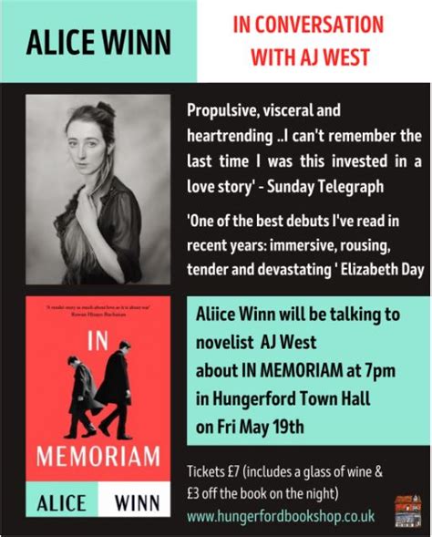 In Memoriam by Alice Winn: Review & Author Event | Bookish Beck