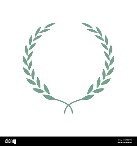 Laurel Wreath Isolated Illustration Laurel Leaves Symbol Of High