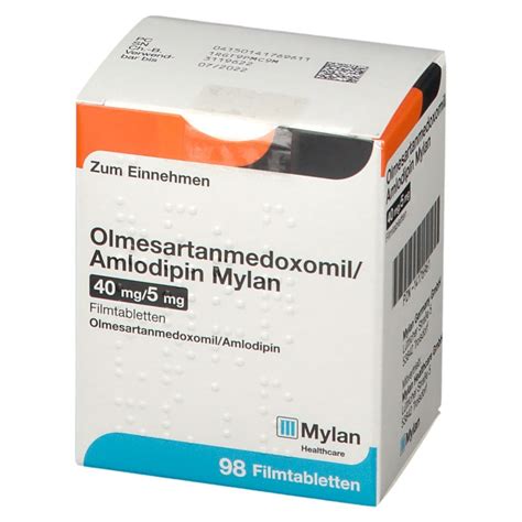 Olmesartanmedoxomil Amlodipin Mylan Mg Mg St Mit Dem E Rezept