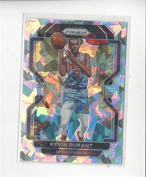 2021 22 Panini Prizm Prizms Cracked Ice 120 Kevin Durant Nets EBay