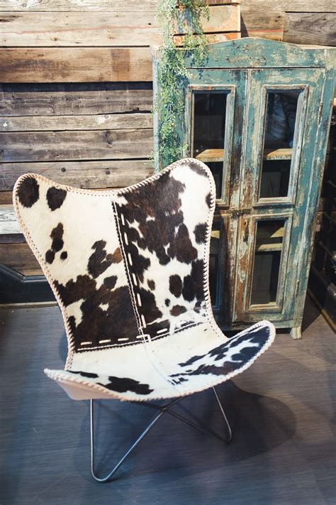 Cowhide Chair To Accentuate A Modern Ranch Feel Cowhide Chairs In