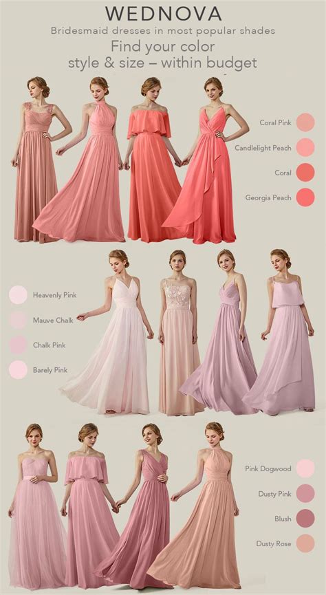 Coral Bridesmaid Dresses Long Light Pink Bridesmaid Dresses Blush