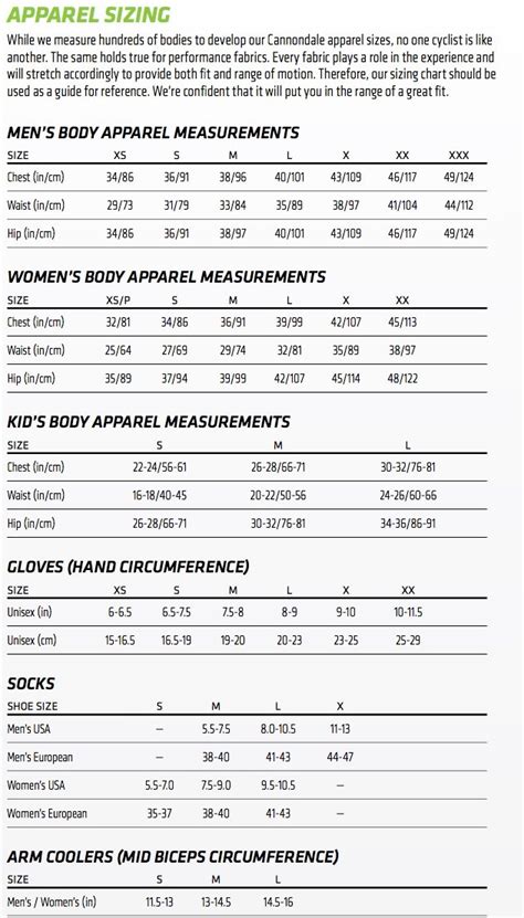 Cannondale Mountain Bike Size Chart Bike Frame Chart Size Mo