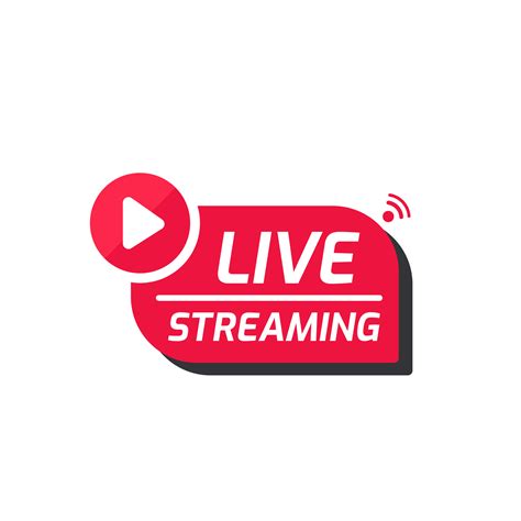 Live Streaming Symbol Set Online Broadcast Icon The Concept Of Live