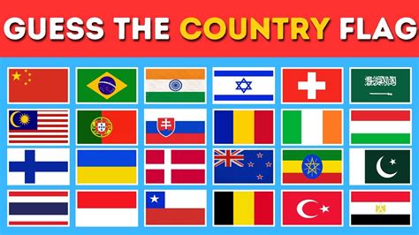 🌍 Guess The Country By The Flag Quiz 🌍 🚩 50 Flags Countries 🚩50 Flags Challenge Quiz Boltx