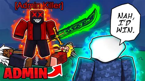 Defeating The Admin Killer Player In Blox Fruits Youtube