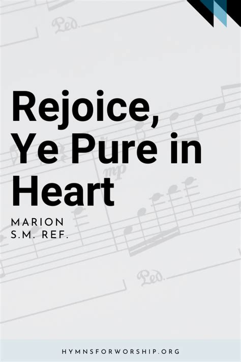 SDAH 027 Rejoice Ye Pure In Heart Hymns For Worship