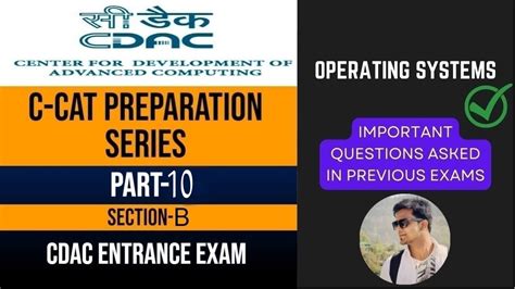 C CAT Preparation Part 10 Operating Systems CDAC Entrance Exam