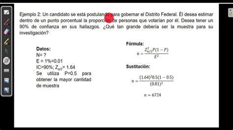 Semana 4 Tamaño De La Muestra Para Estimar La Proporción Poblacional Youtube