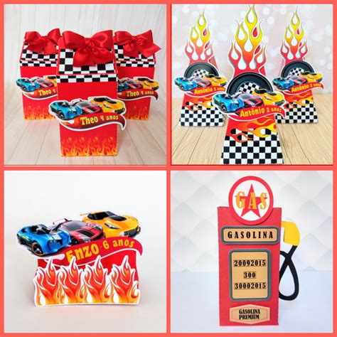 Kit Hot Wheels Lembrancinhas Festa Infantil Aniversário Shopee Brasil