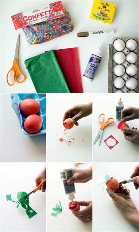 Strawberry Cascarones DIY