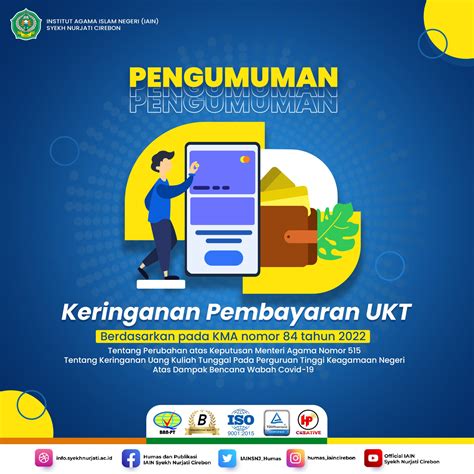 Pengumuman Keringanan Pembayaran Ukt Uin Siber Syekh Nurjati Cirebon