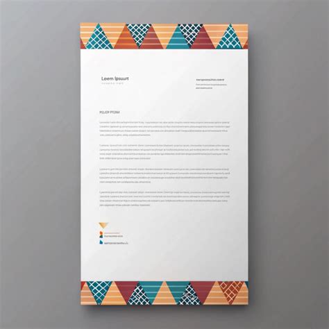 Modern Professional Letterhead Template Design Premium Ai Generated Image