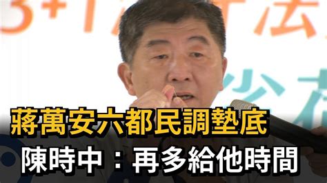 蔣萬安最新六都民調墊底 陳時中：再多給他時間－民視新聞 Youtube