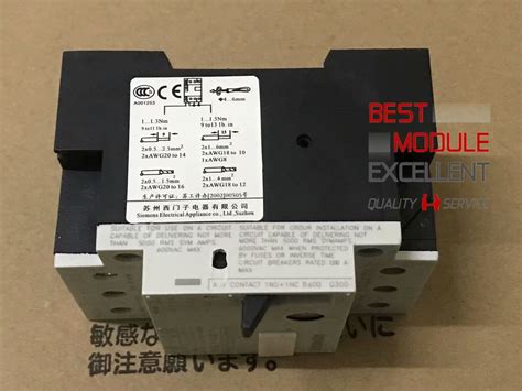 1pcs Siemens 3vu1340 1nl00 Motor Protection Circuit Breaker 3vu1340 1nloo 8 13a Ebay