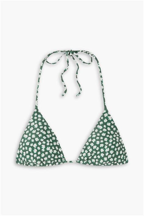 MATTEAU The String Floral Print Triangle Bikini Top THE OUTNET