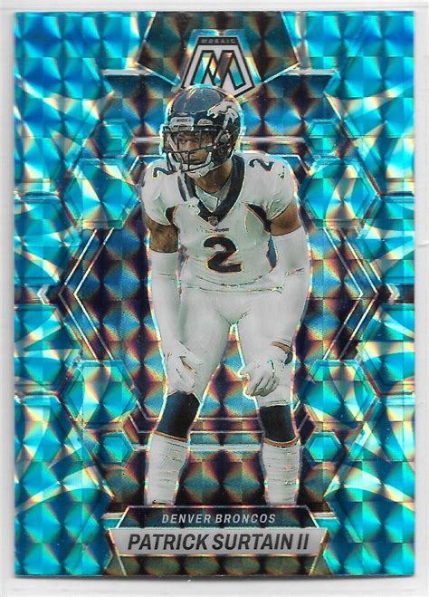 Panini Mosaic Patrick Surtain Ii Reactive Blue Parallel Card