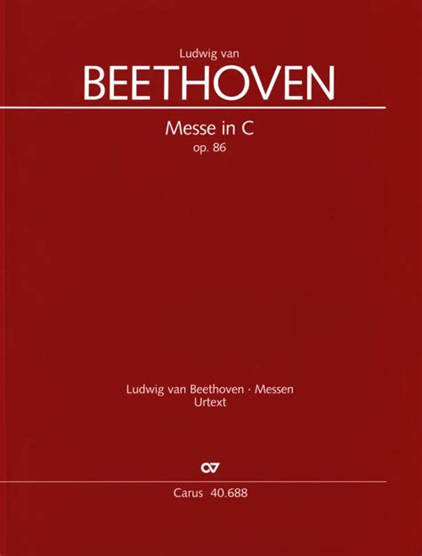 Messe In C Dur Op Van Ludwig Van Beethoven In De Stretta