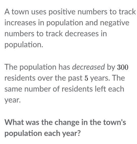 Solved A Town Uses Positive Numbers To Track Increases In Population