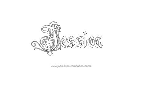 Jessica Name Tattoo Designs