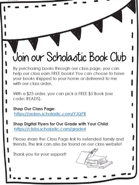 Scholastic Book Club Flyer Pdf