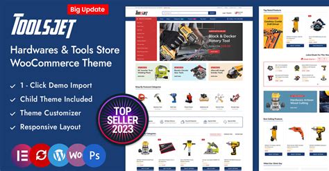 Toolsjet Tema Adaptable Para Elementor WooCommerce Para Tienda De