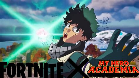 My Hero Academia Fortnite Collab First Sneak Peek Trailer Deku Using