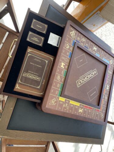 Winning Solutions Monopoly Luxury Edition Board Game Wood Faux