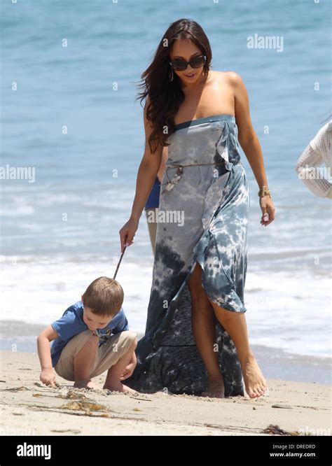 Cheryl Burke Enjoys The Day On Malibu Beach Los Angeles California