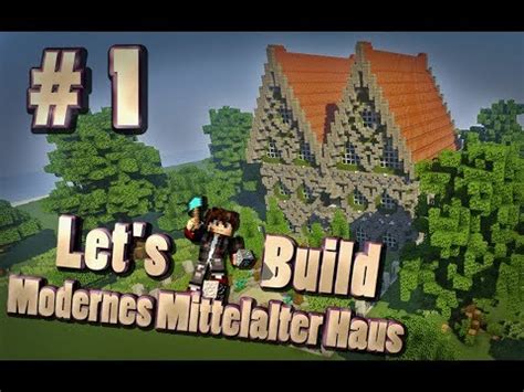 Minecraft großes MITTELALTERLICHES Haus Bauen Tutorial Deutsch Part 1