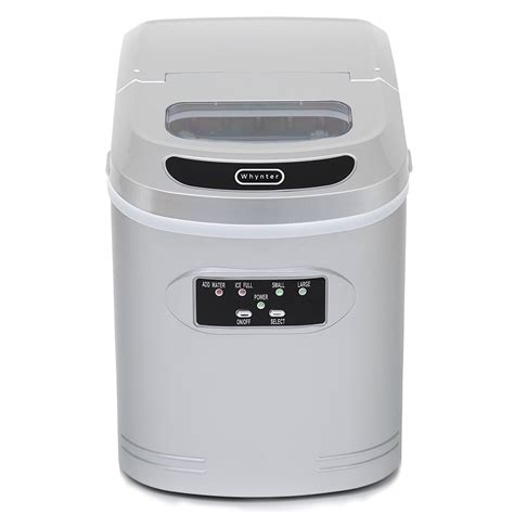 Whynter IMC 270MB Compact Portable Ice Maker 27 Lb Capacity Metallic