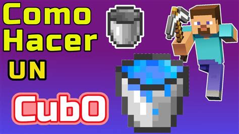 Como Hacer Una Cubeta O Cubo En Minecraft Como Utilizar Balde Youtube