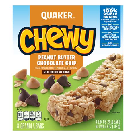 Quaker Chewy Chocolate Chip Granola Bar Nutrition Facts Besto Blog