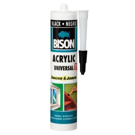 Etansant BISON 300ml Acrilic Negru Bison Acrili