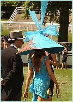 Ascot oversized blue hat | Hat fashion, Royal ascot hats, Funky hats