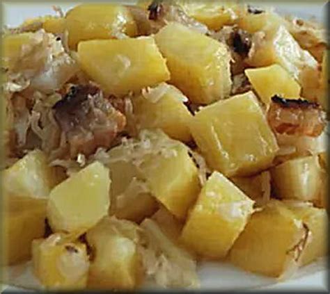 Potatoes Bacon And Sauerkraut —