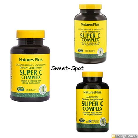 Jual NATURE S PLUS SUPER C COMPLEX VITAMIN C 1000 Mg 180 Tablets