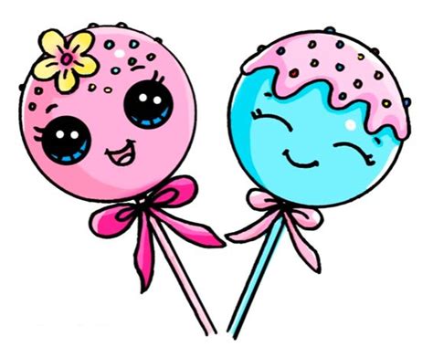 Cake Pops Kawaii Desenhos Fofos Desenhos Kawaii Bonequinhas Kawaii