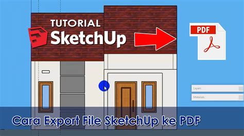 Cara Export File Sketchup Ke Pdf Youtube