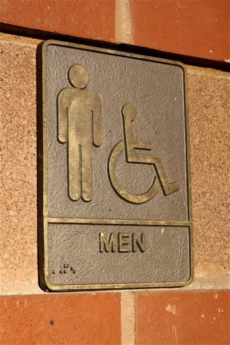 Men S Restroom Sign Brass Plaque Picture Free Photograph Photos