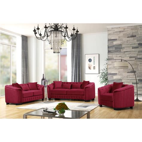 Willa Arlo Interiors Wanda 3 Piece Velvet Living Room Set Reviews