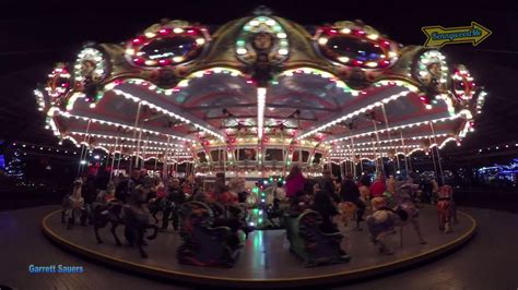 Kennywood Park Holiday Lights Merry Go Round 2016 Youtube