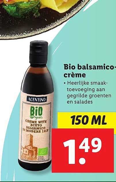 Acentino Bio Balsamico Cr Me Aanbieding Bij Lidl Folders Nl