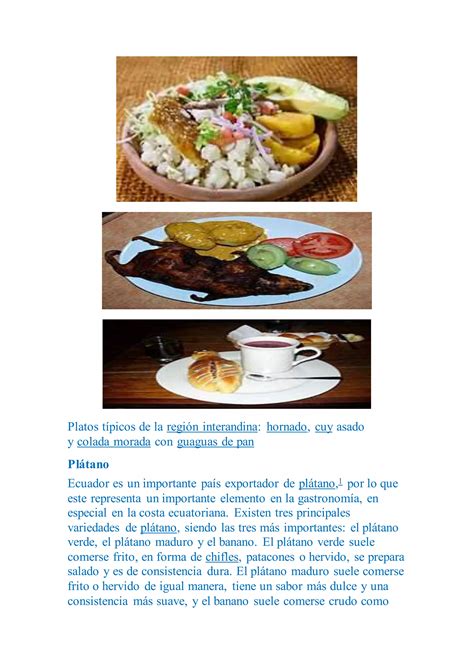 Comidas Tipicas Del Ecuador PDF