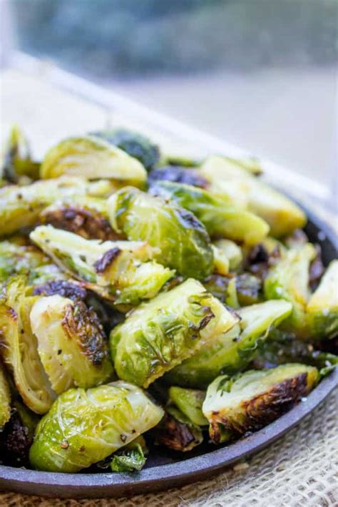 Oven Roasted Brussels Sprouts - Dinner, then Dessert