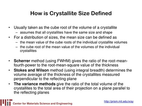 Ppt Estimating Crystallite Size Using Xrd Powerpoint Presentation